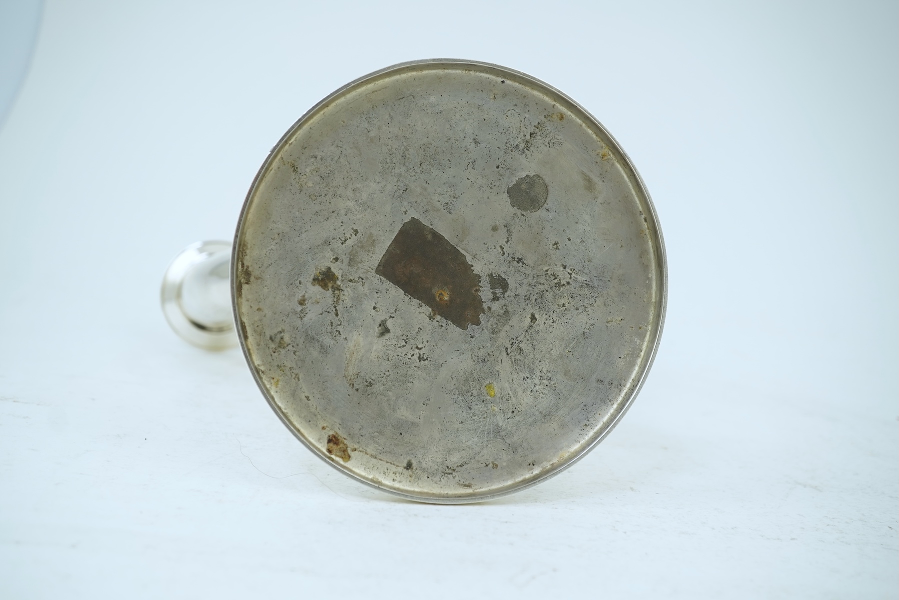 Gio Ponti (Italian, 1891-1979) for Christofle: A silver plated table candlestick